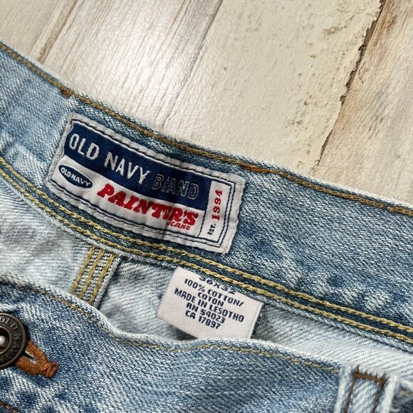 Vintage Y2k Old Navy Denim Painters Carpenter Cargo‎ Jeans Mens 36 x 32 - Picture 6 of 6